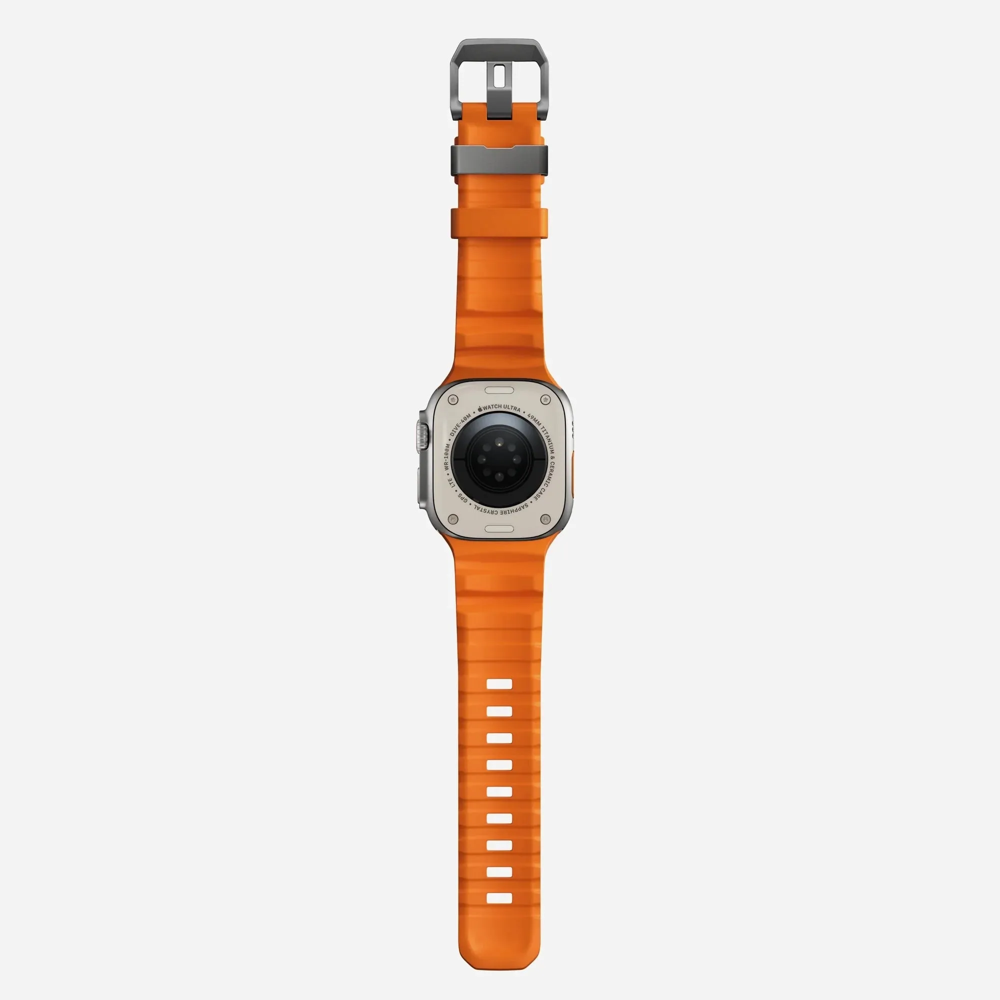 Orange Rugged Sport Strap for Apple Watch