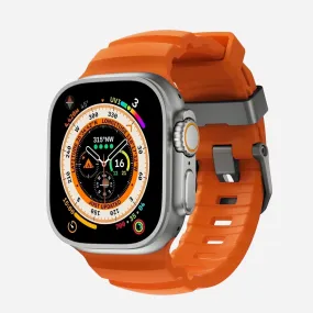 Orange Rugged Sport Strap for Apple Watch