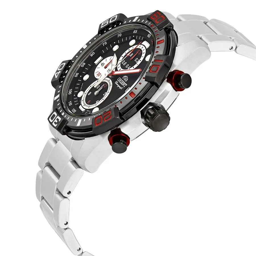 Orient Sport Chronograph Black Dial Men's Watch FTT16002B
