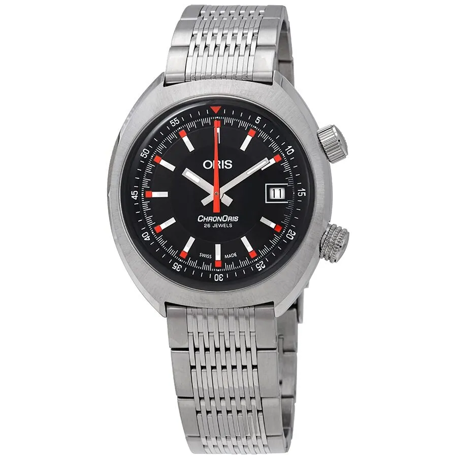 Oris Chronoris Automatic Black Dial Men's Watch 01 733 7737 4054-07 8 19 01