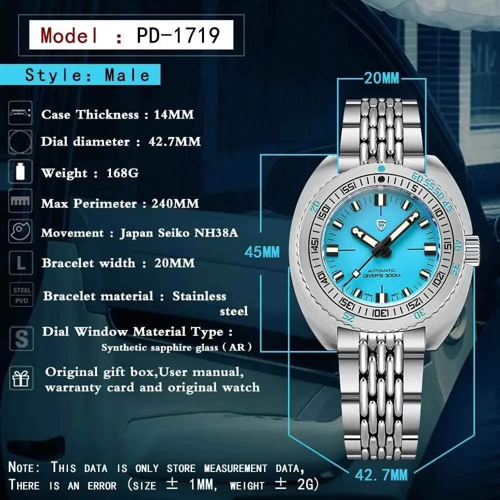 PD-1719 Men's Simple Watch - Automatic Mechanical Watches