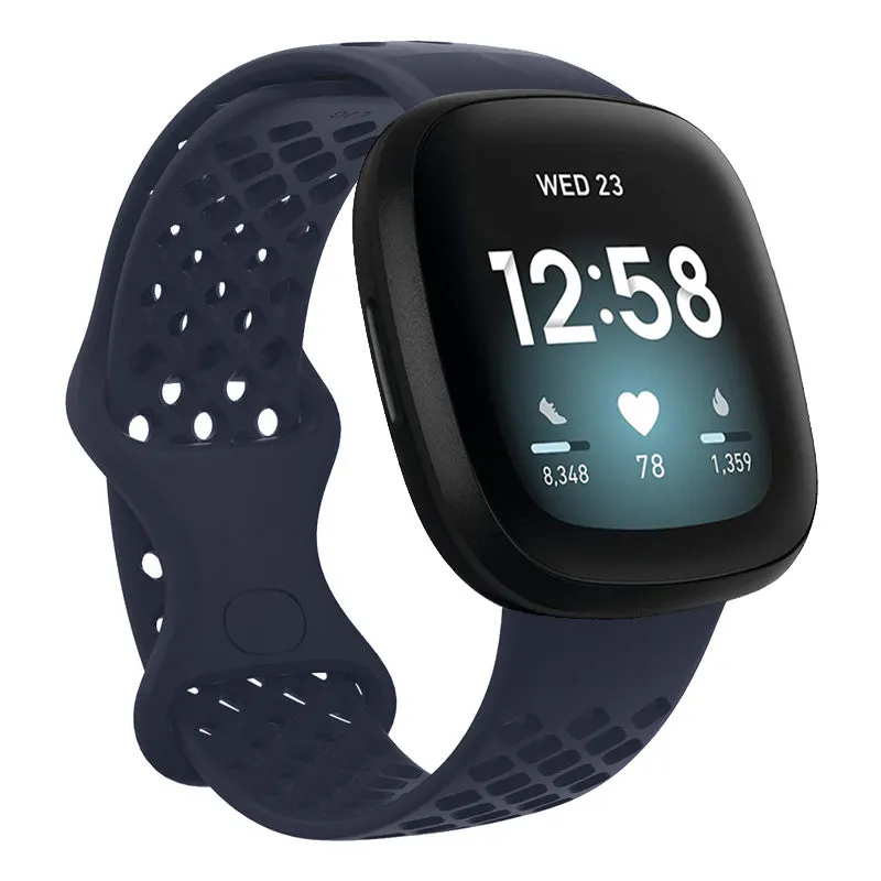 Perforated Rubber Infinity Band for Fitbit Versa 3
