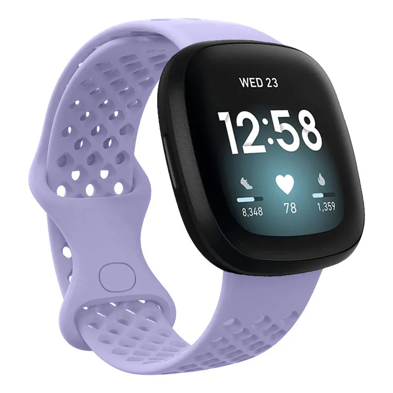 Perforated Rubber Infinity Band for Fitbit Versa 3