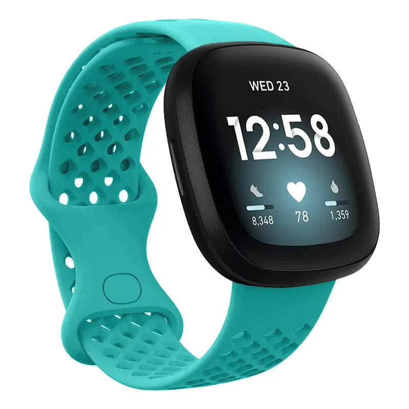 Perforated Rubber Infinity Band for Fitbit Versa 3