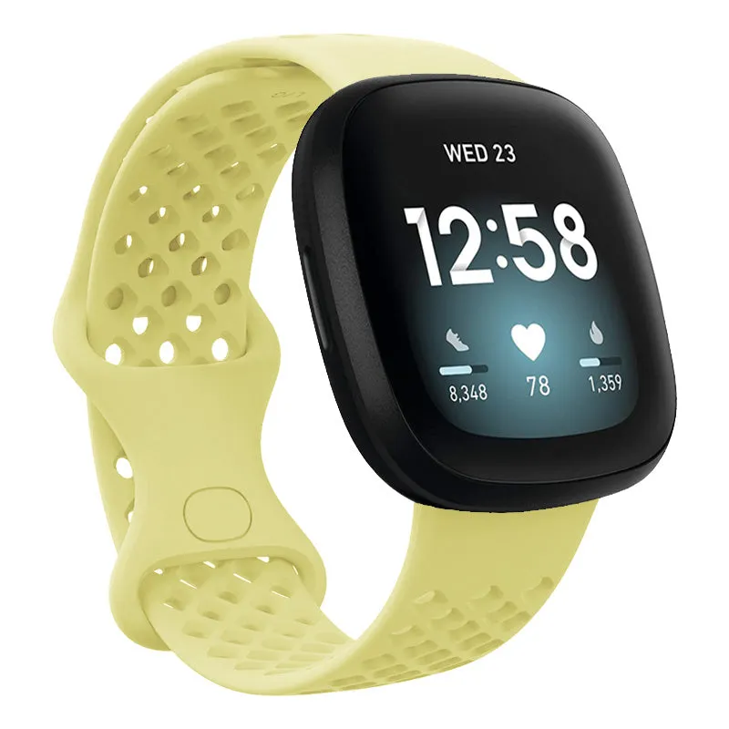 Perforated Rubber Infinity Band for Fitbit Versa 3