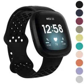 Perforated Rubber Infinity Band for Fitbit Versa 3