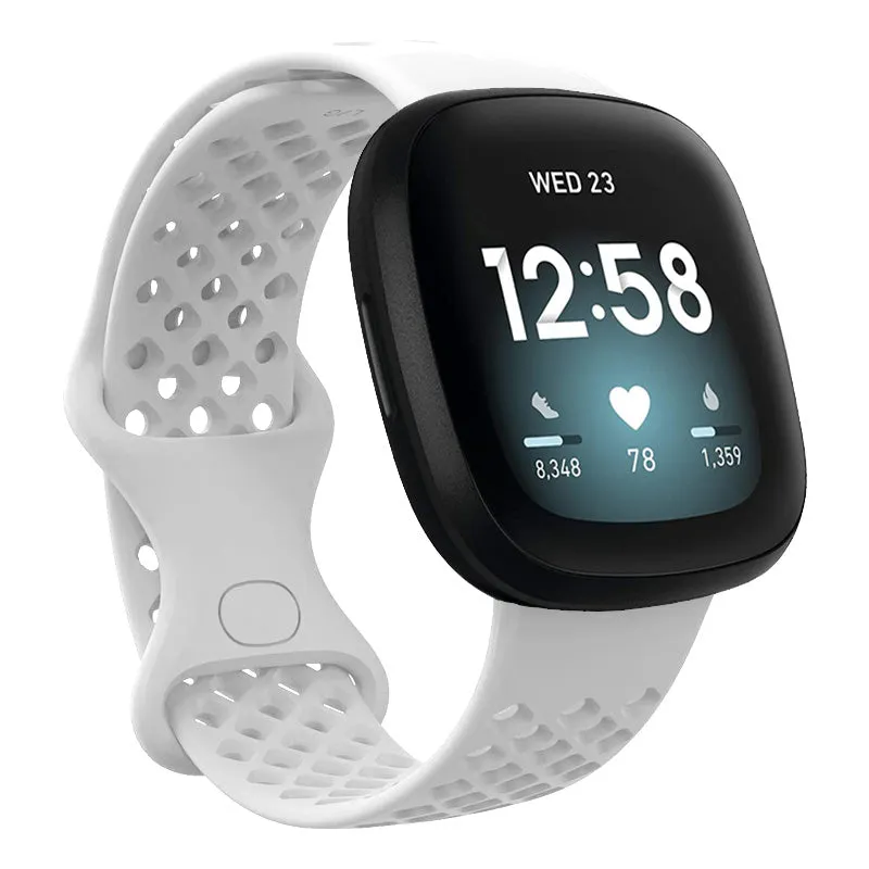 Perforated Rubber Infinity Band for Fitbit Versa 3