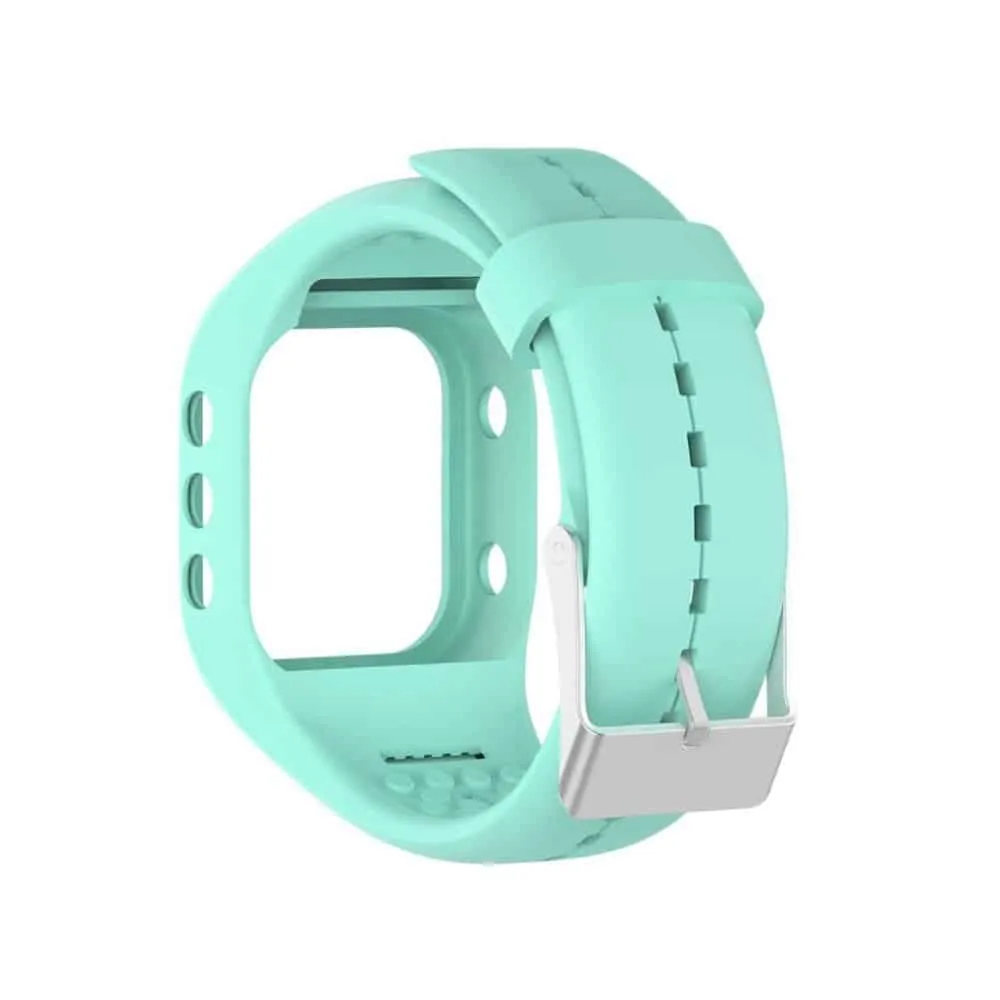 Polar A300 silicone straps Combo -Teal, Red, White