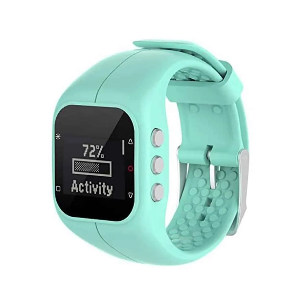 Polar A300 silicone straps Combo -Teal, Red, White