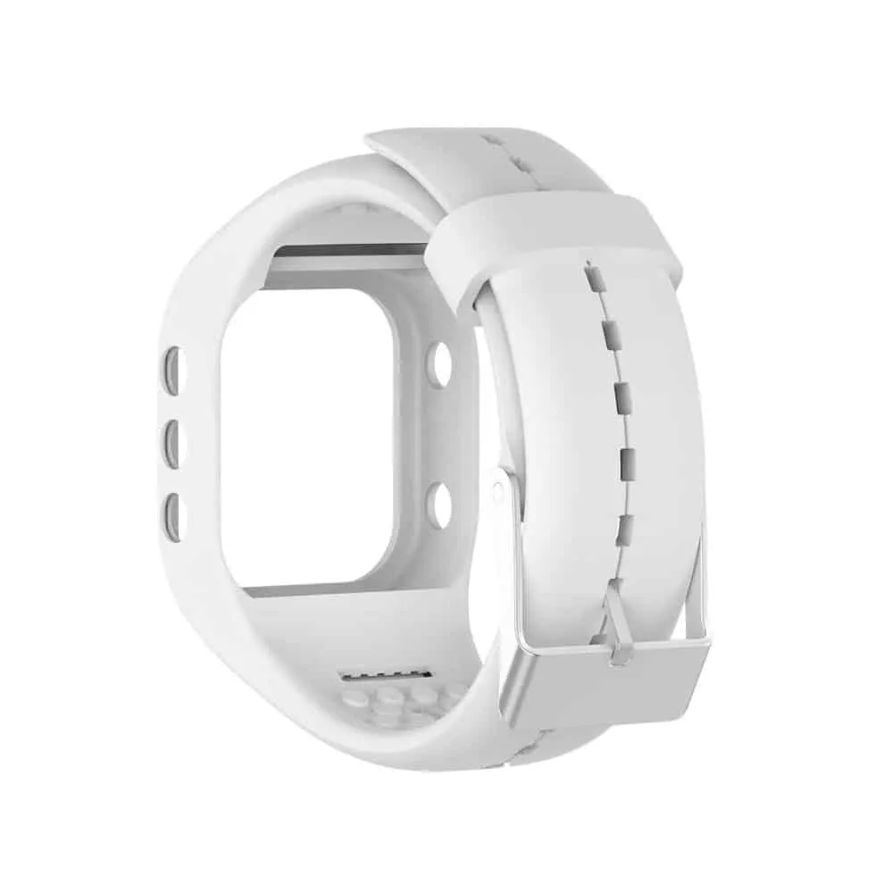 Polar A300 silicone straps Combo -Teal, Red, White
