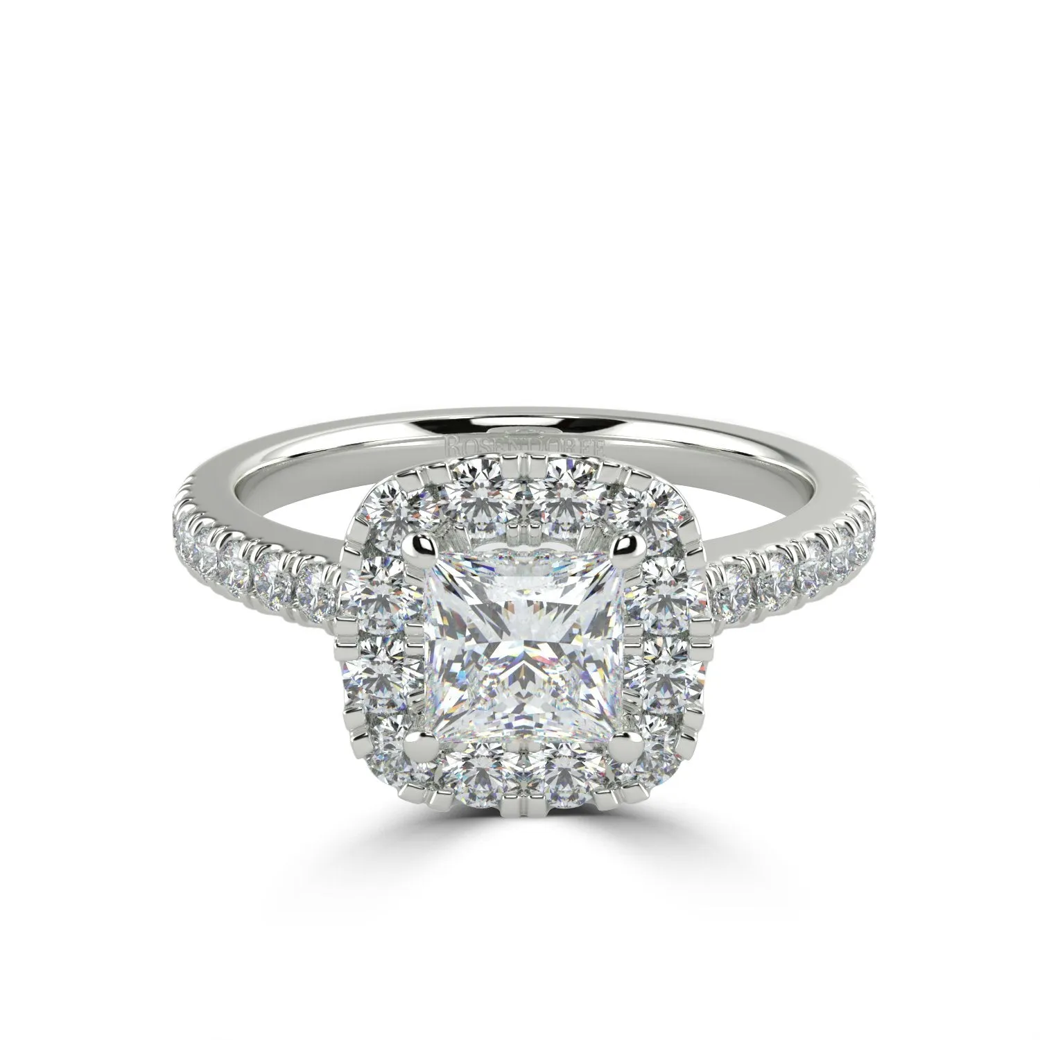 Princess Cut Diamond Cushion Halo