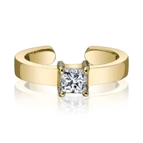 PRINCESS CUT DIAMOND EAR CUFF
