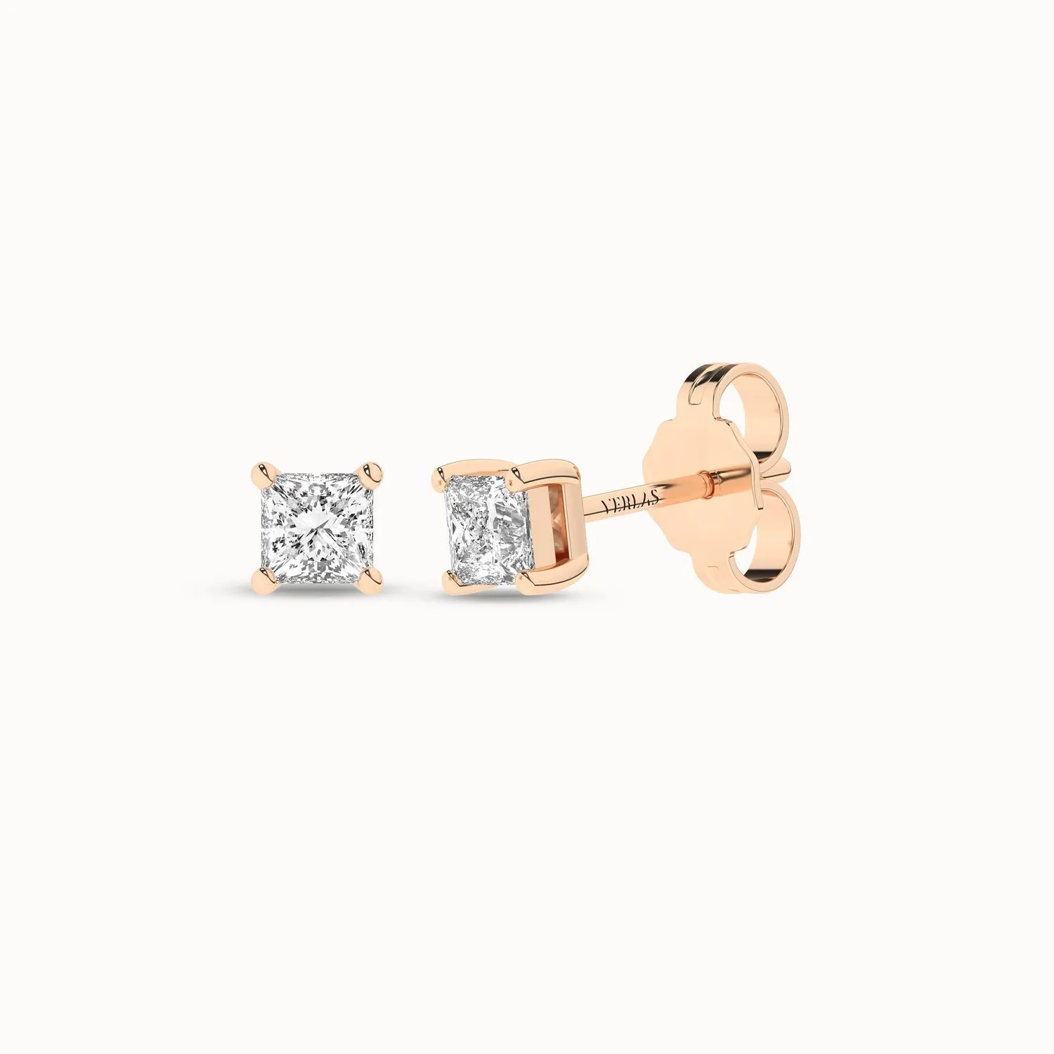 Princess Solitaire Studs