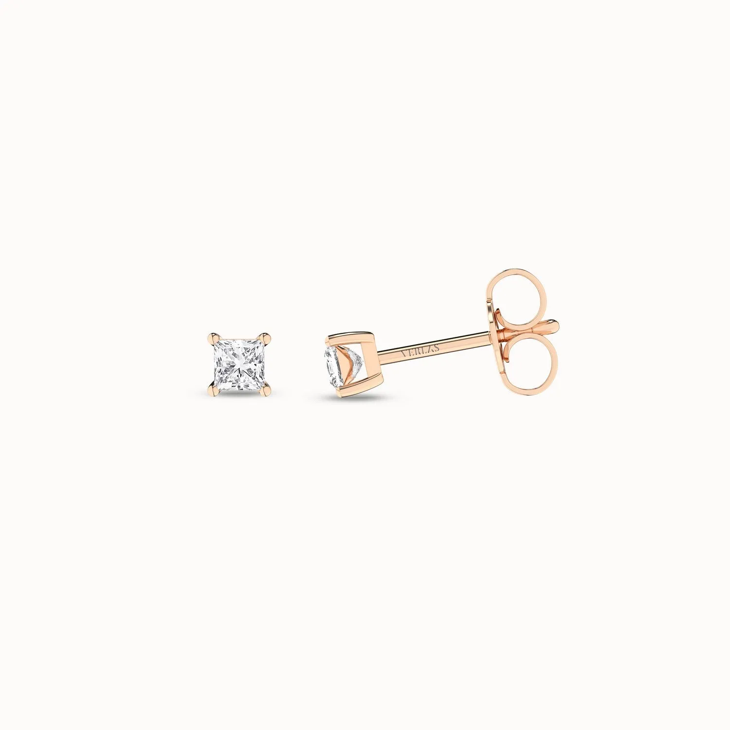 Princess Solitaire Studs