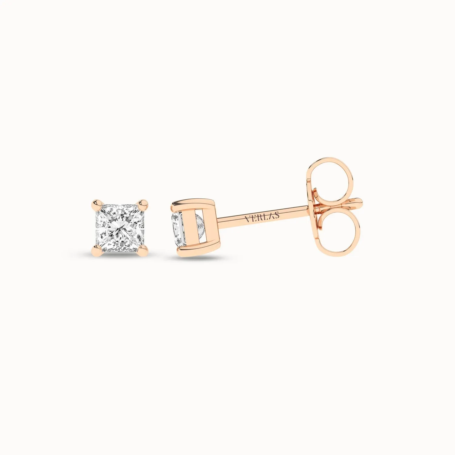 Princess Solitaire Studs