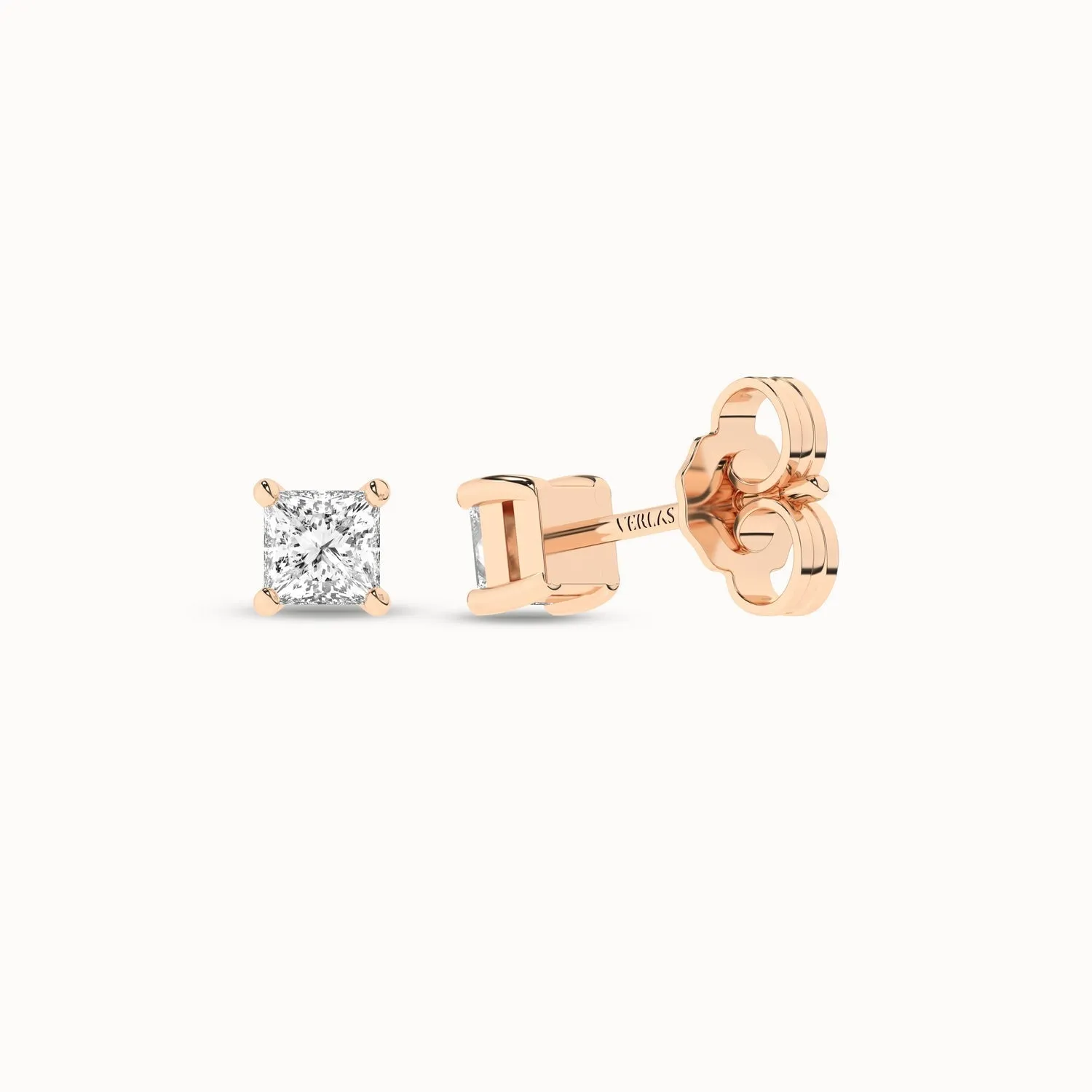 Princess Solitaire Studs