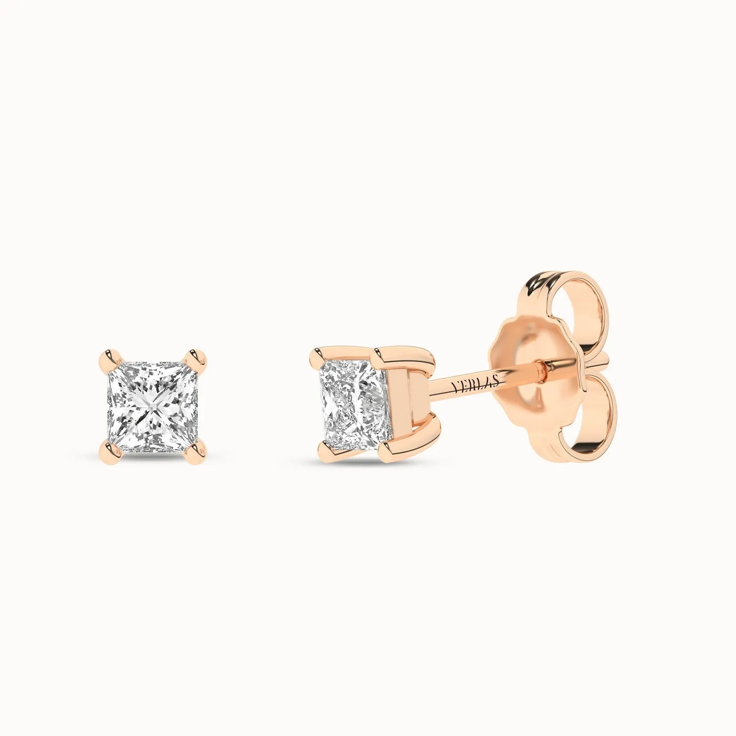 Princess Solitaire Studs