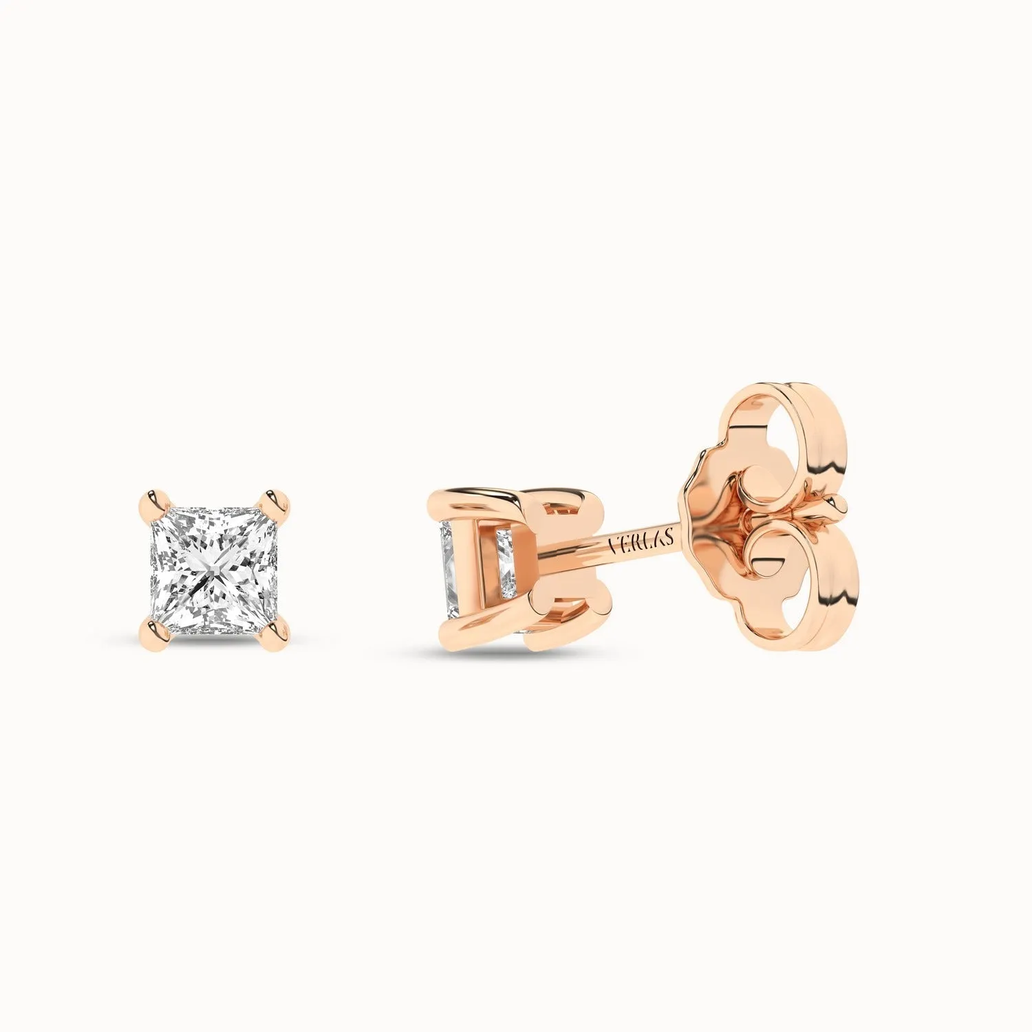 Princess Solitaire Studs