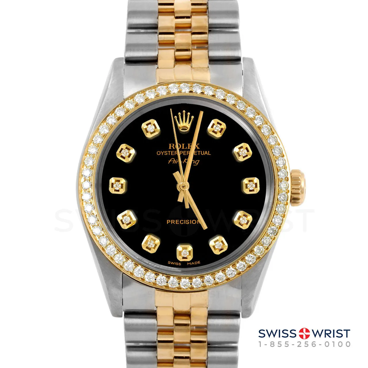 Rolex Air King 34mm | 5500-TT-BLK-DIA-AM-BDS-JBL