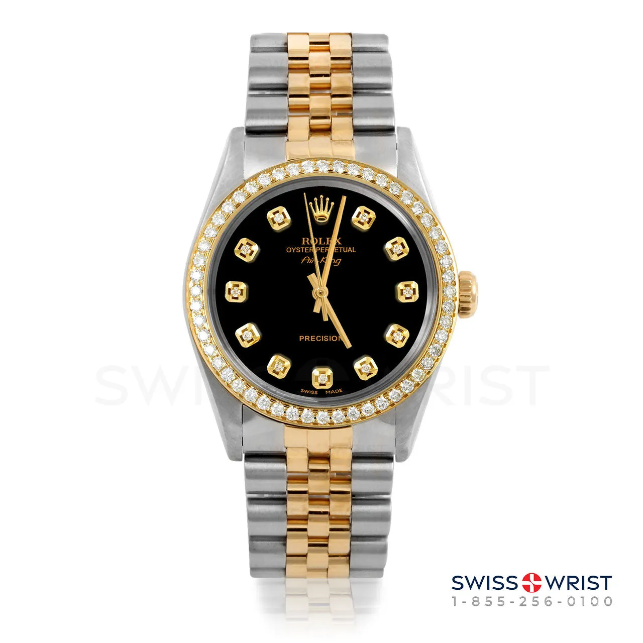 Rolex Air King 34mm | 5500-TT-BLK-DIA-AM-BDS-JBL