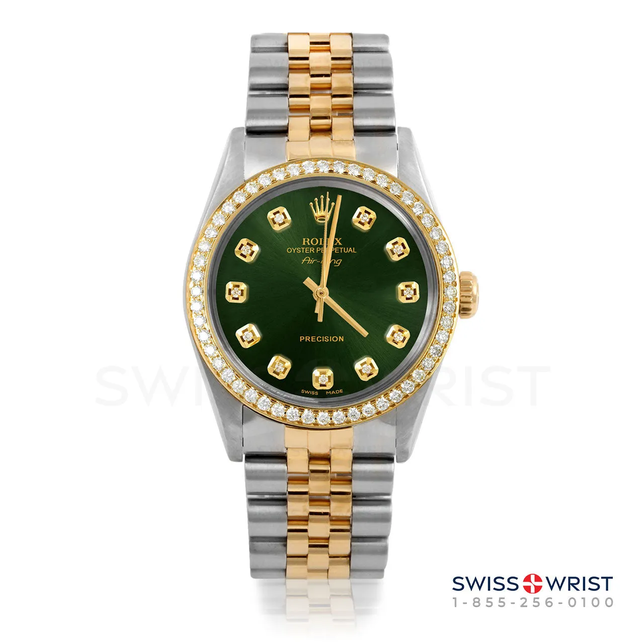 Rolex Air King 34mm | 5500-TT-GRN-DIA-AM-BDS-JBL