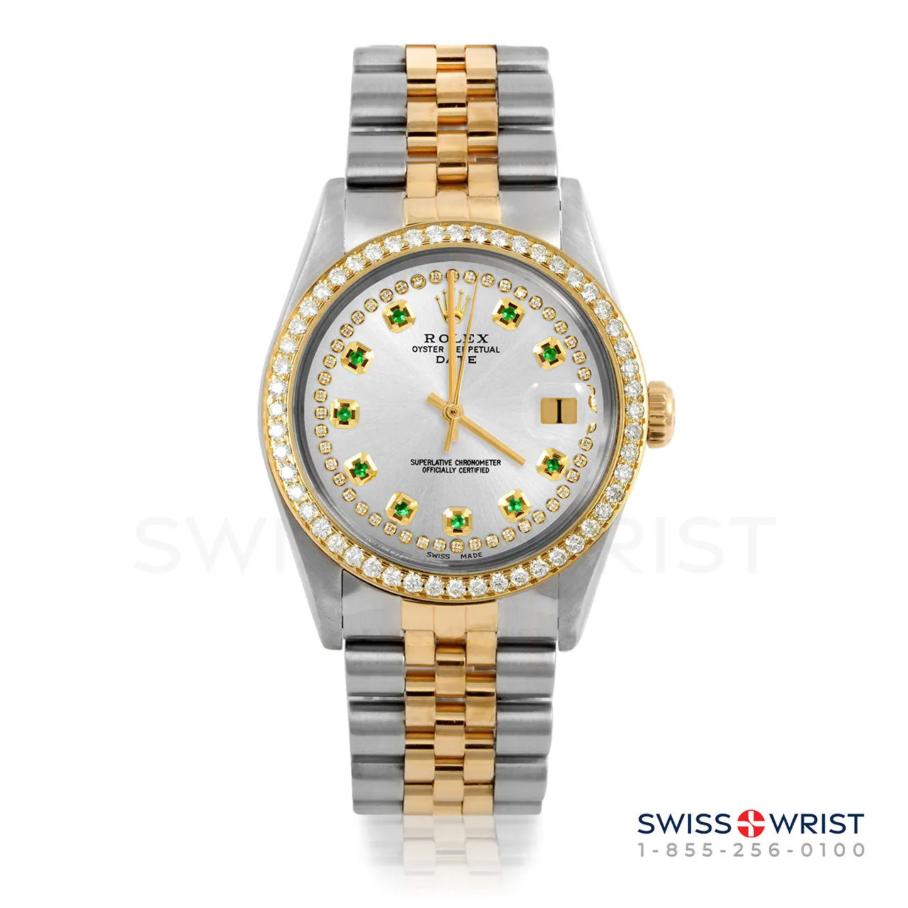 Rolex Date 34mm | 1500-TT-SLV-STRE-BDS-JBL