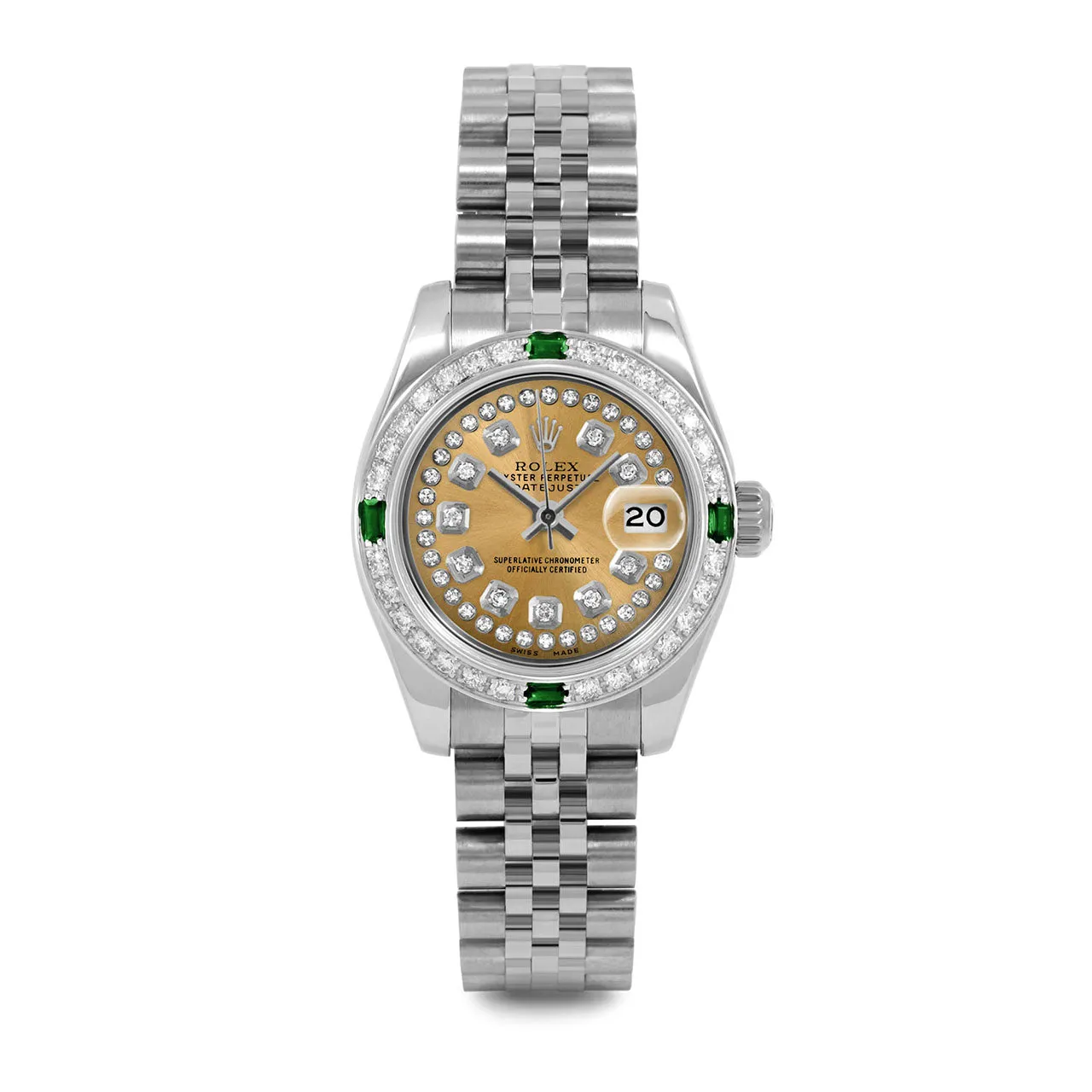 Rolex Datejust 26mm | 179174-CHM-STRD-4EMD-JBL