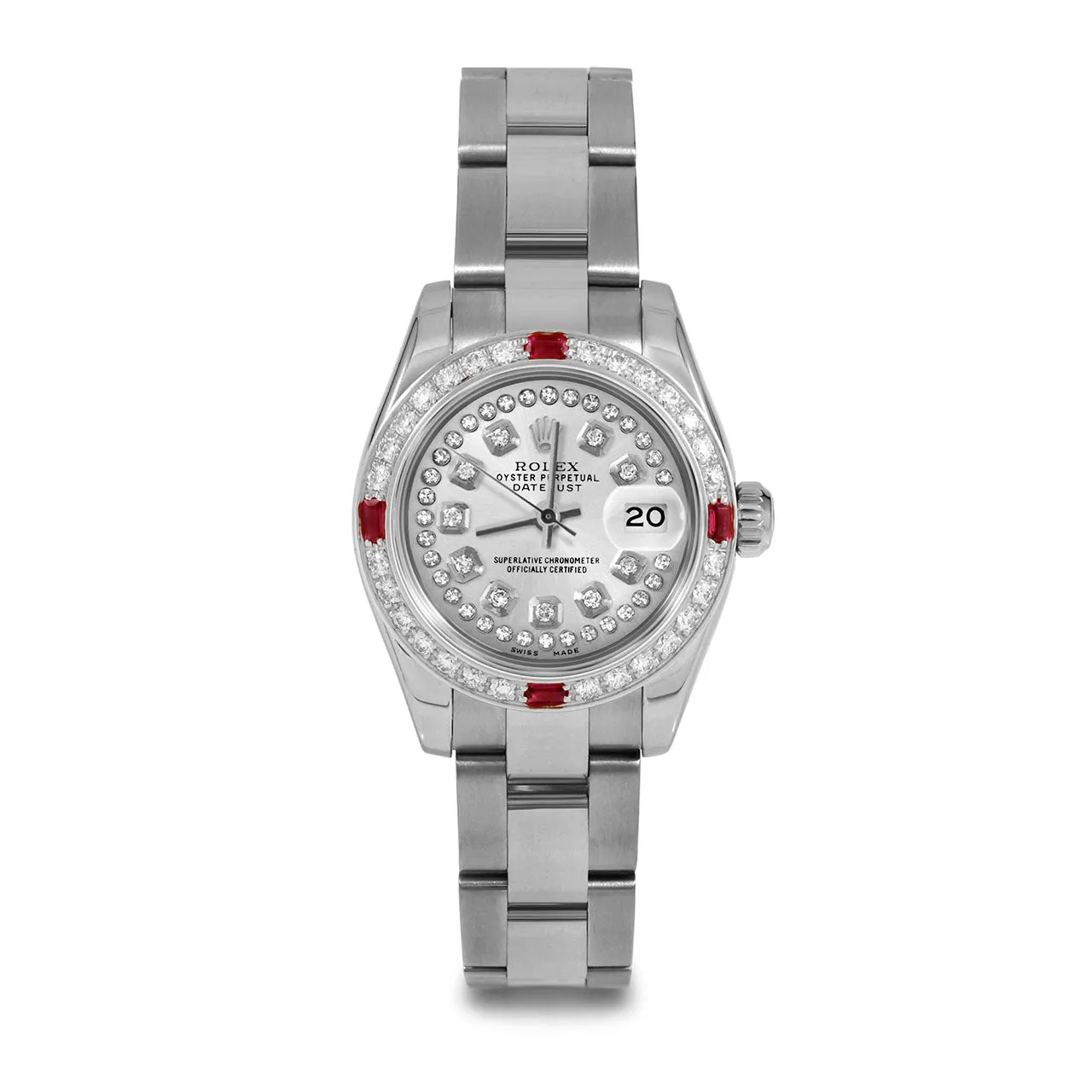 Rolex Datejust 26mm | 179174-SLV-STRD-4RBY-OYS