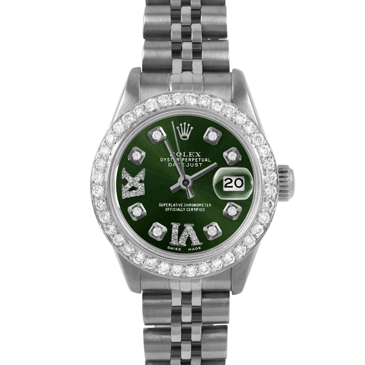 Rolex Datejust 26mm | 6917-SS-GRN-8DR69-BDS-JBL