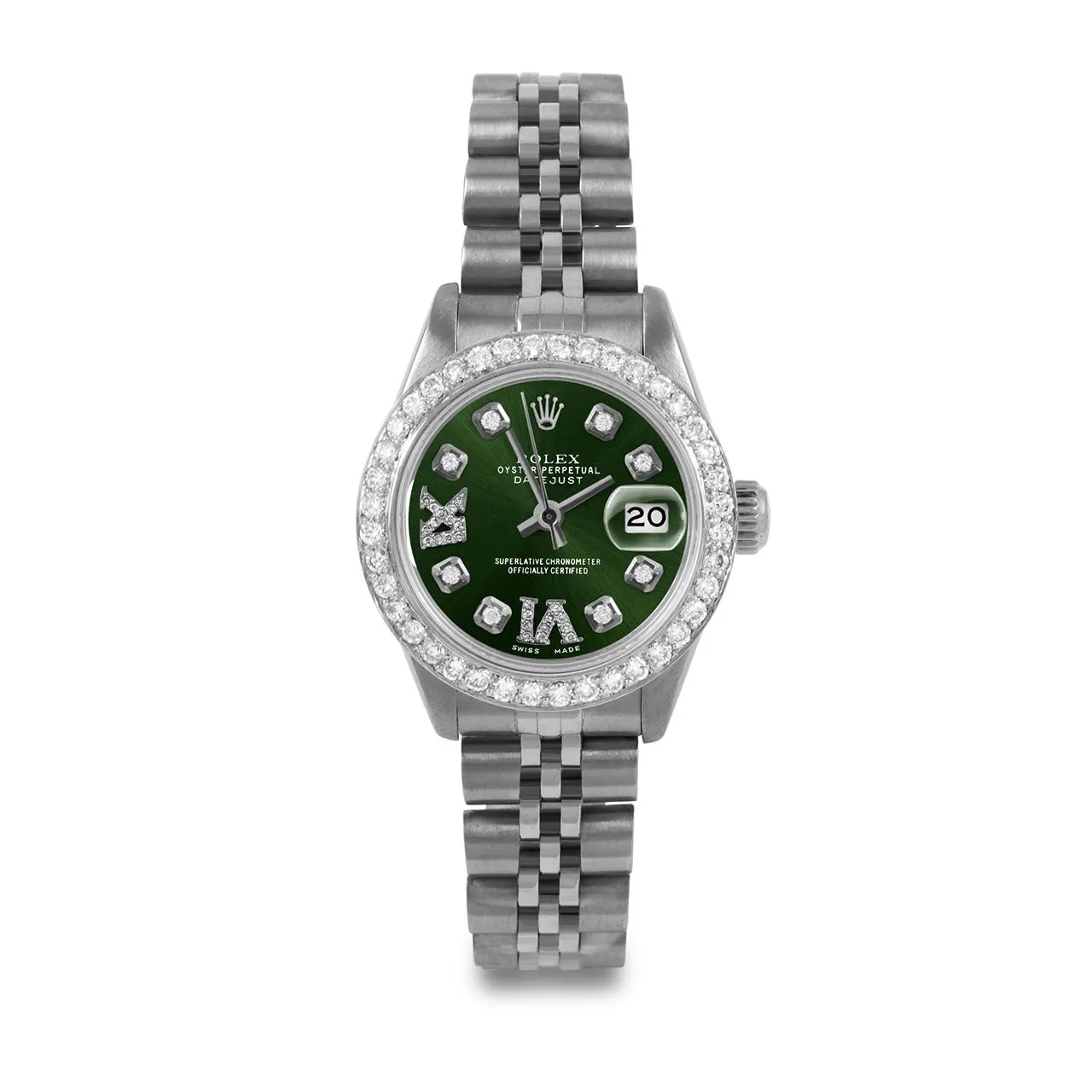 Rolex Datejust 26mm | 6917-SS-GRN-8DR69-BDS-JBL