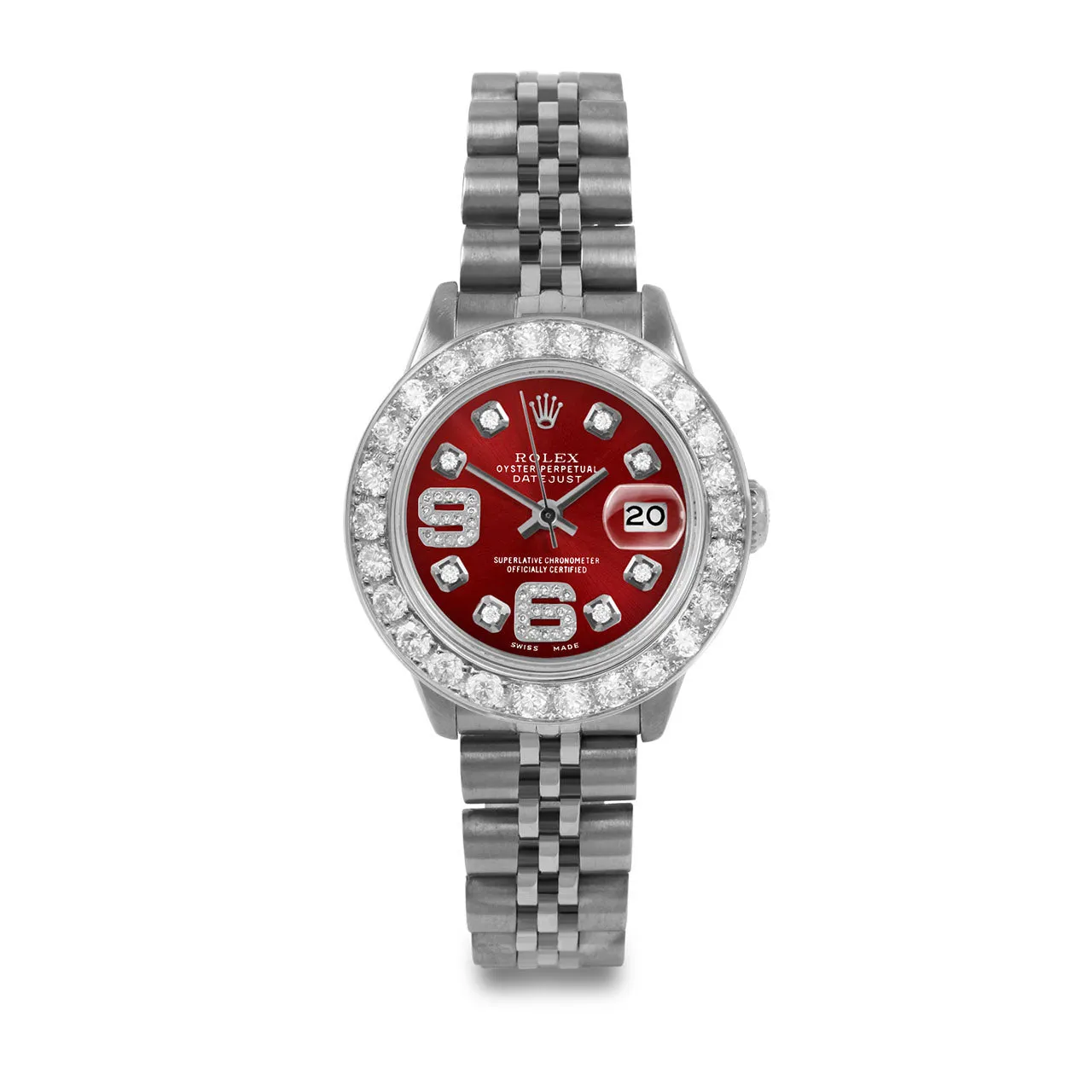 Rolex Datejust 26mm | 6917-SS-RED-8DA69-2CT-JBL