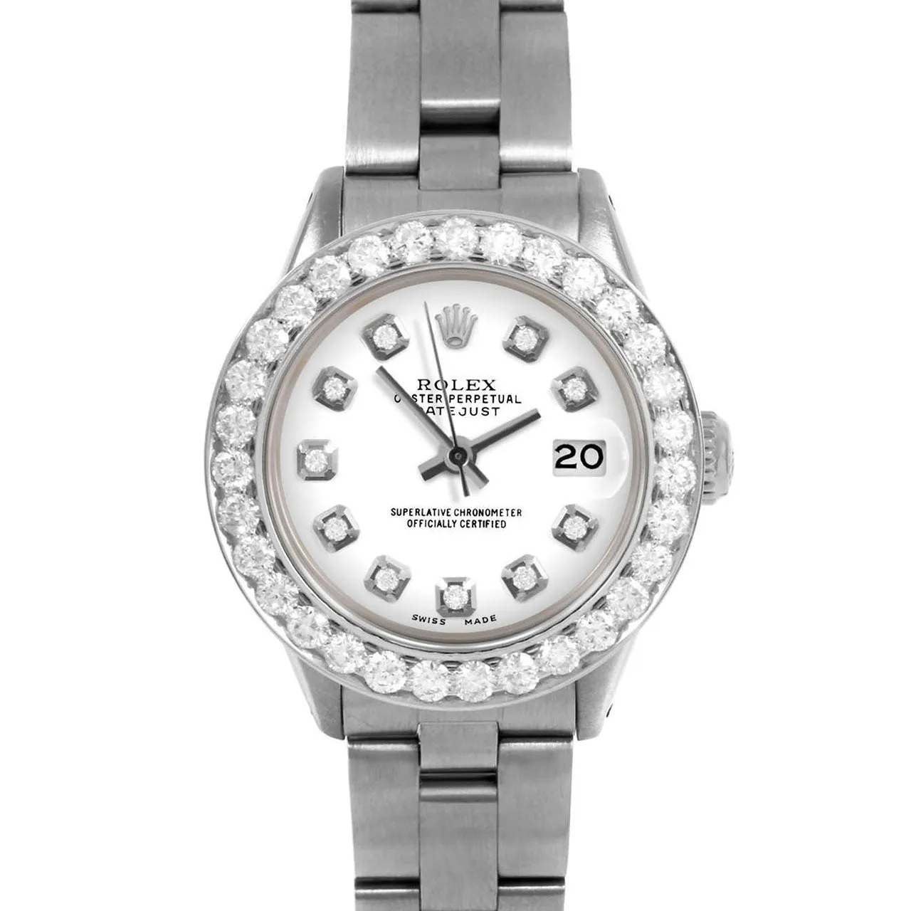 Rolex Datejust 26mm | 6917-SS-WHT-DIA-AM-2CT-OYS