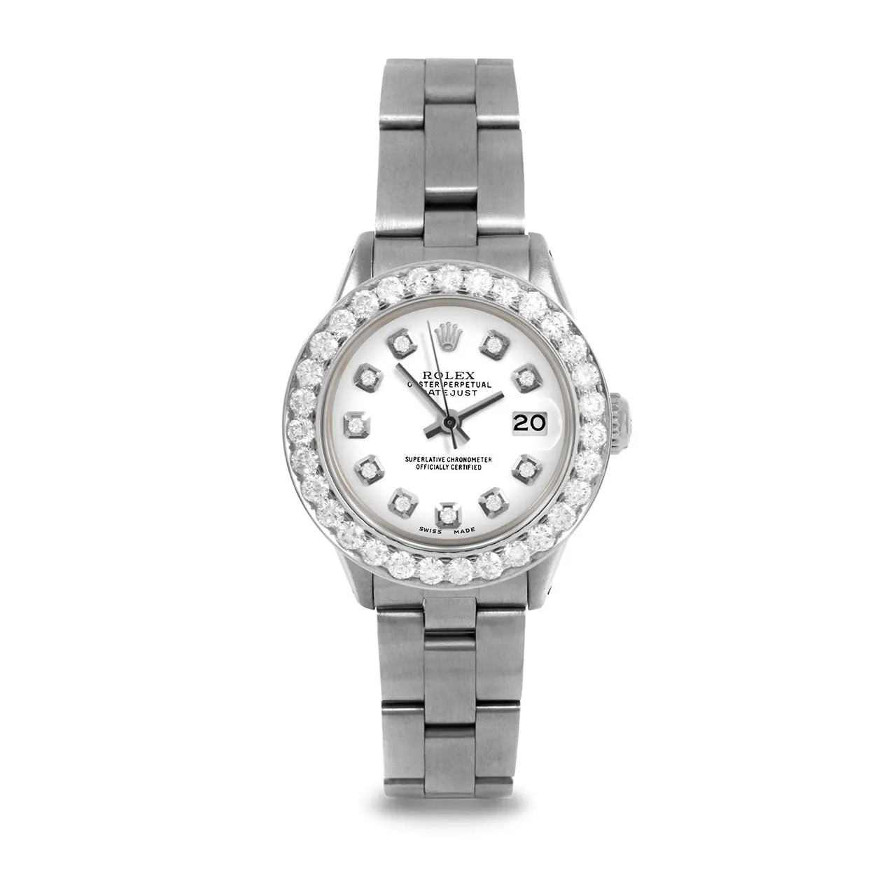 Rolex Datejust 26mm | 6917-SS-WHT-DIA-AM-2CT-OYS