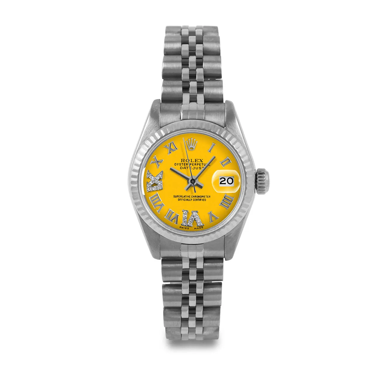 Rolex Datejust 26mm | 6917-SS-YLW-RDR69-FLT-JBL