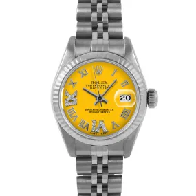 Rolex Datejust 26mm | 6917-SS-YLW-RDR69-FLT-JBL
