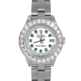 Rolex Datejust 26mm | 69174-WHT-STRE-2CT-OYS