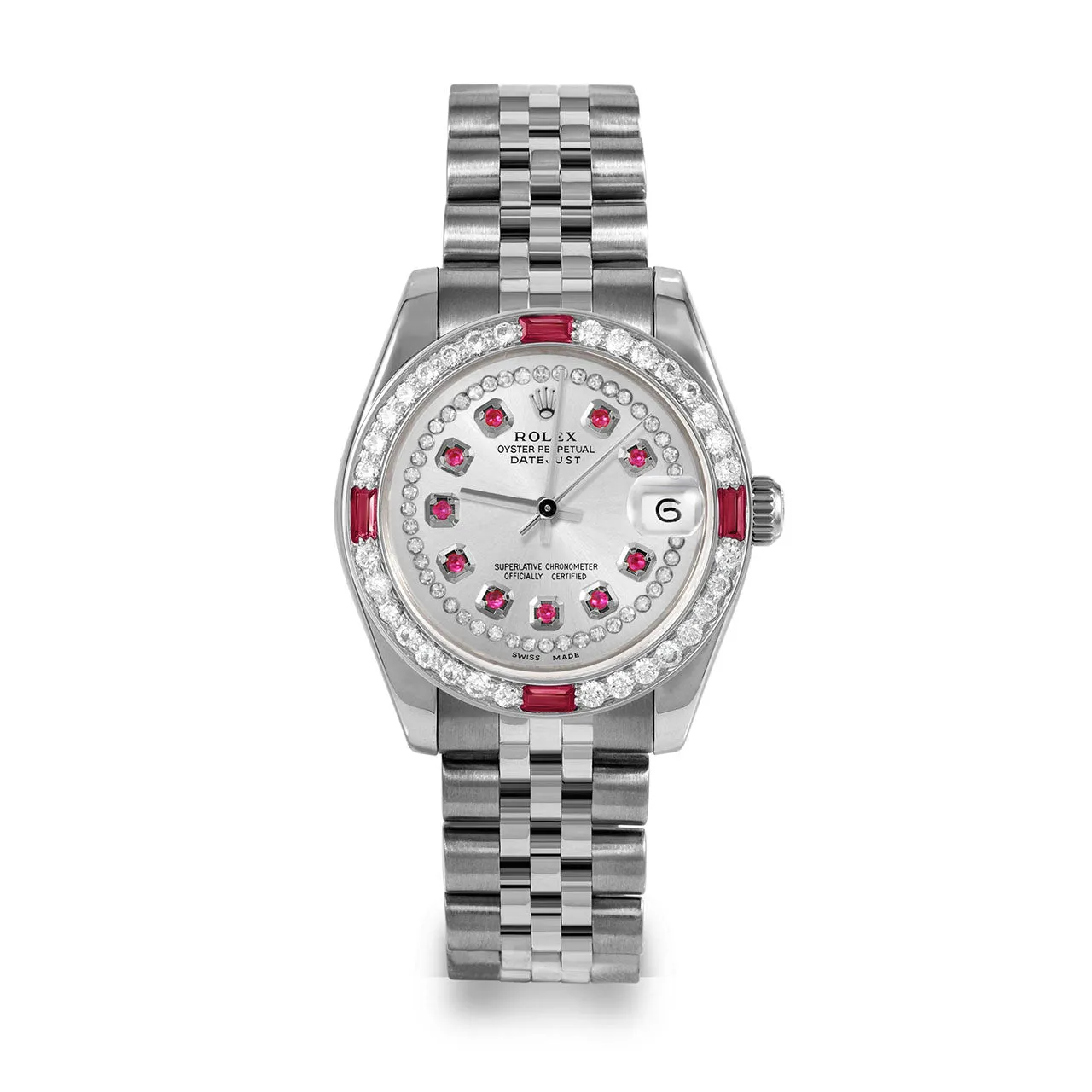 Rolex Datejust 31mm | 178274-SLV-STRR-4RBY-JBL