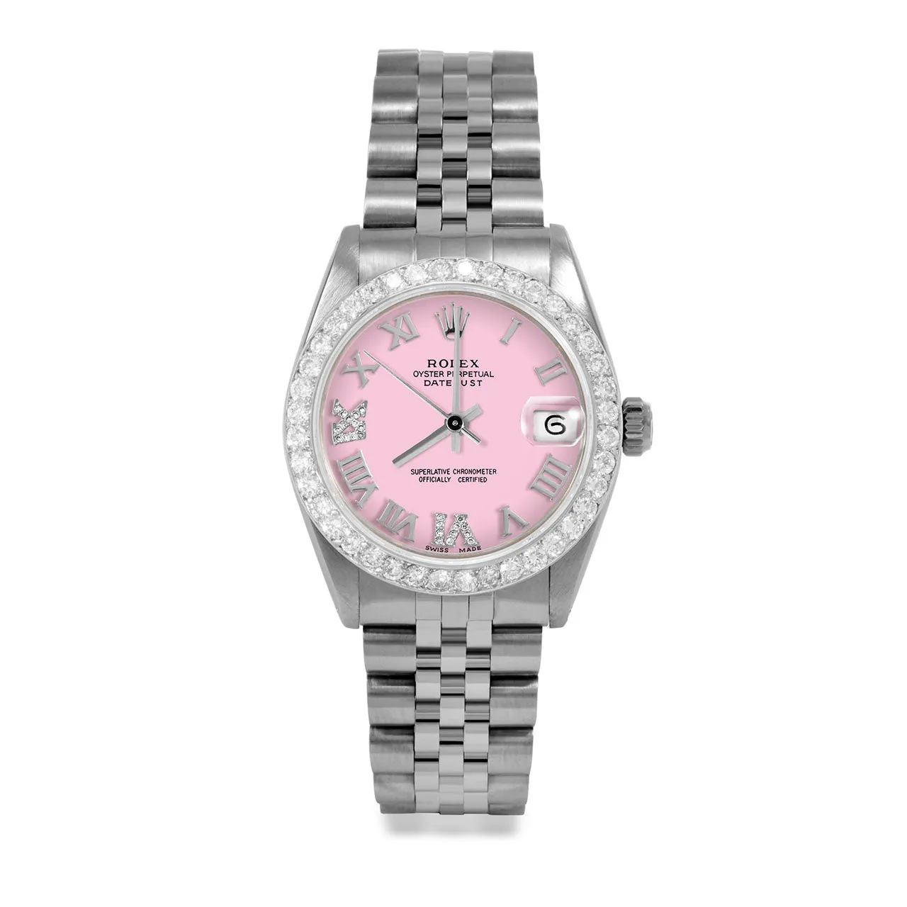 Rolex Datejust 31mm | 6827-SS-PNK-RDR69-2CT-JBL