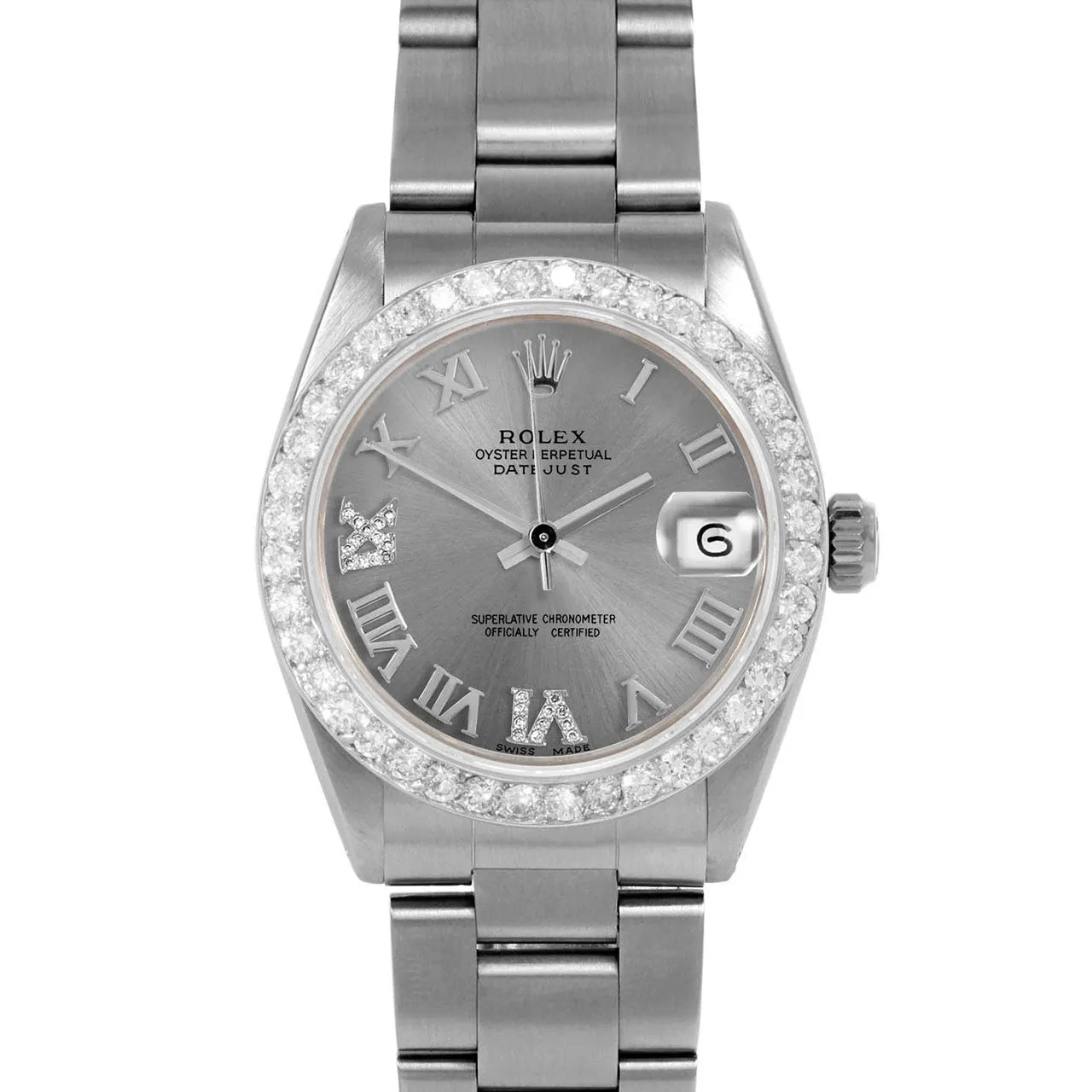 Rolex Datejust 31mm | 6827-SS-SLT-RDR69-2CT-OYS