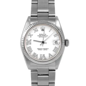 Rolex Datejust 31mm | 6827-SS-WHT-RDR69-FLT-OYS