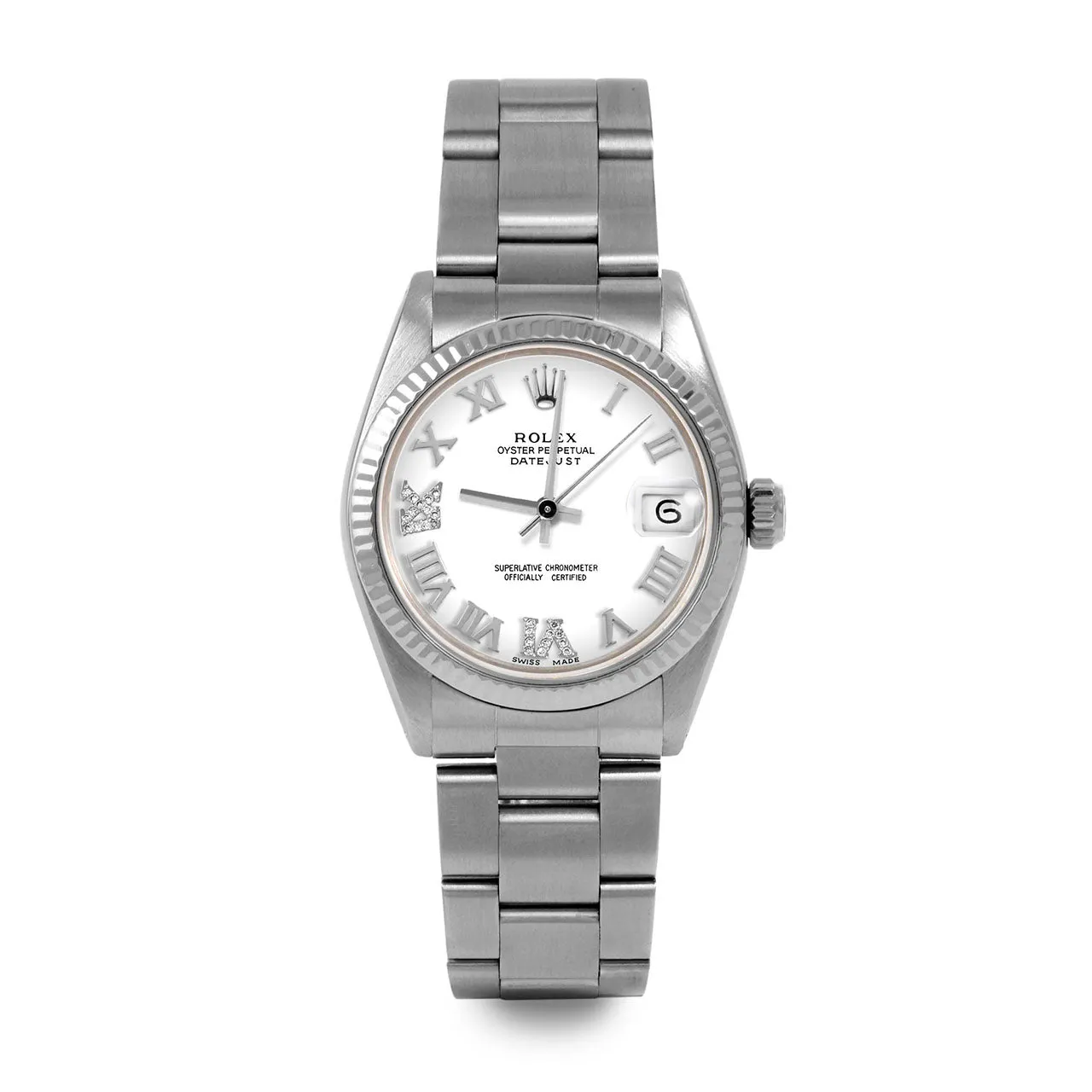 Rolex Datejust 31mm | 6827-SS-WHT-RDR69-FLT-OYS