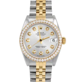 Rolex Datejust 31mm | 6827-TT-SLV-DIA-AM-BDS-JBL