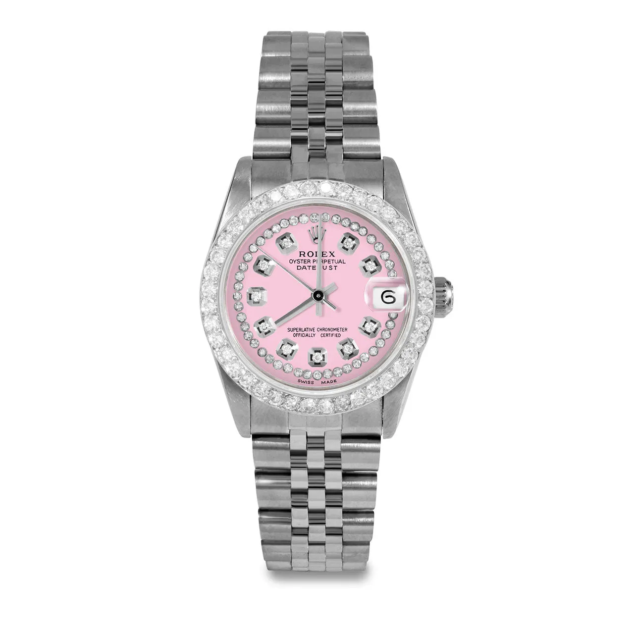 Rolex Datejust 31mm | 68274-PNK-STRD-2CT-JBL