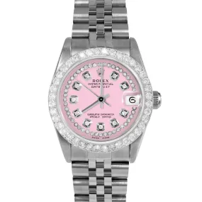 Rolex Datejust 31mm | 68274-PNK-STRD-2CT-JBL