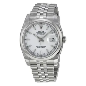 Rolex Datejust 36 White Dial Stainless Steel Jubilee Bracelet Automatic Men's Watch 116200WSJ