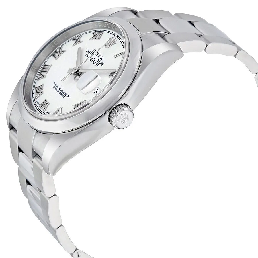 Rolex Datejust 36 White Dial Stainless Steel Oyster Bracelet Automatic Men's Watch 116200WRO 116200-WRO