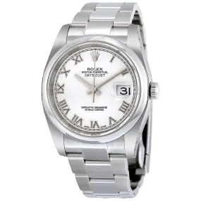 Rolex Datejust 36 White Dial Stainless Steel Oyster Bracelet Automatic Men's Watch 116200WRO 116200-WRO