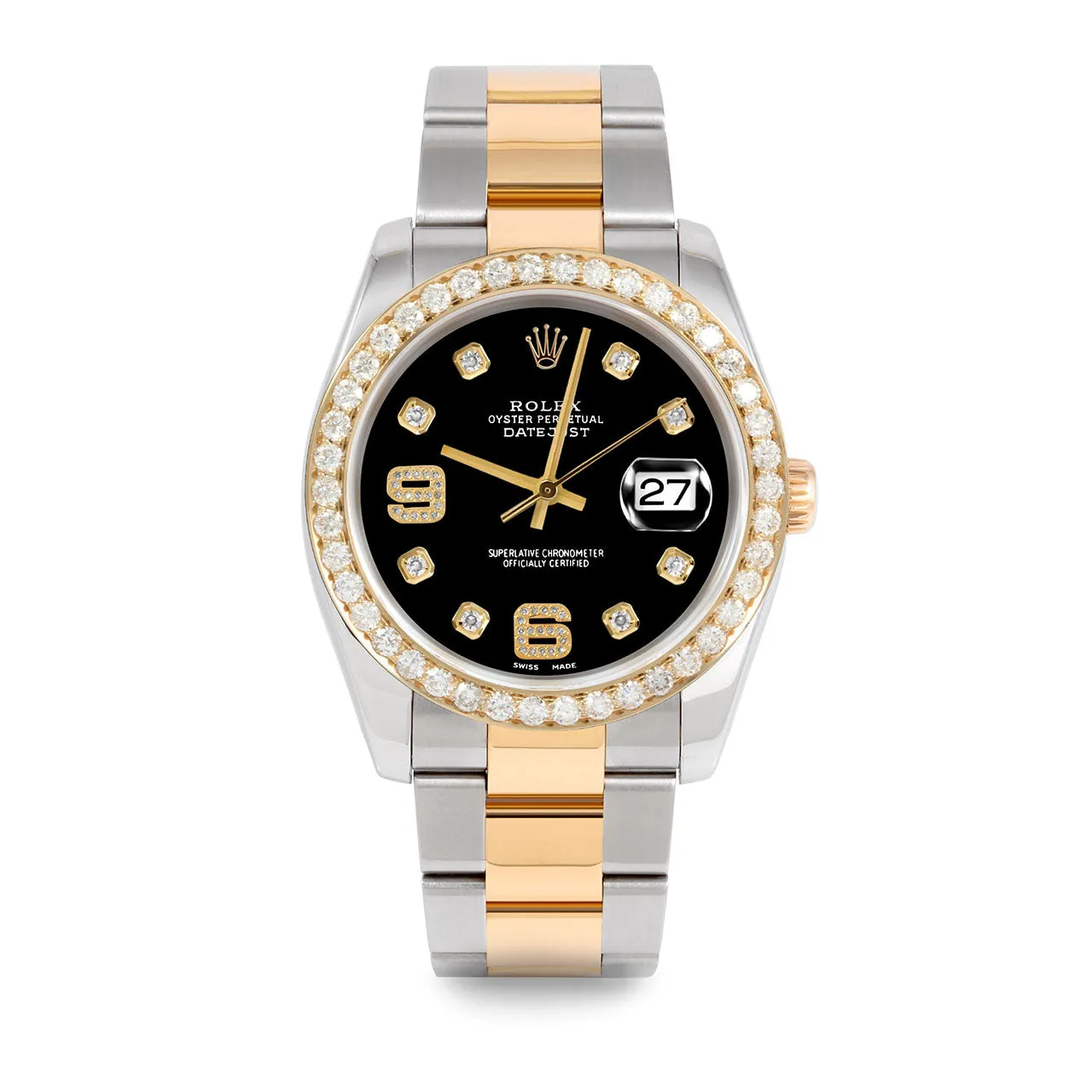 Rolex Datejust 36mm | 116233-BLK-8DA69-25CT-OYS