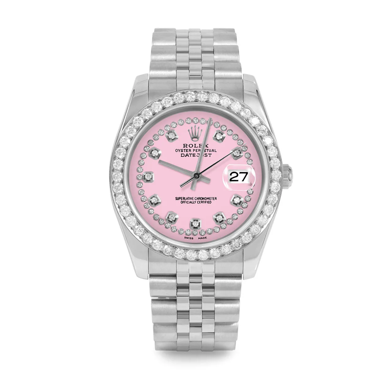 Rolex Datejust 36mm | 116234-PNK-STRD-25CT-JBL