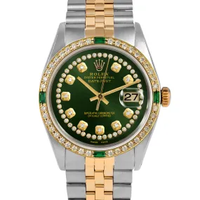 Rolex Datejust 36mm | 1601-TT-GRN-STRD-4EMD-JBL